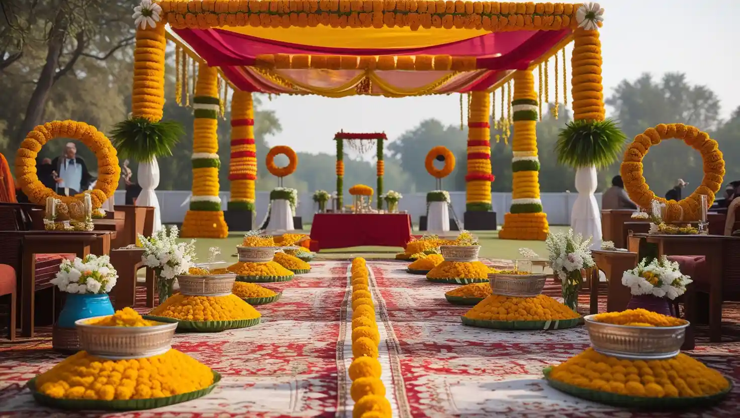 open ground wedding decoration ideas