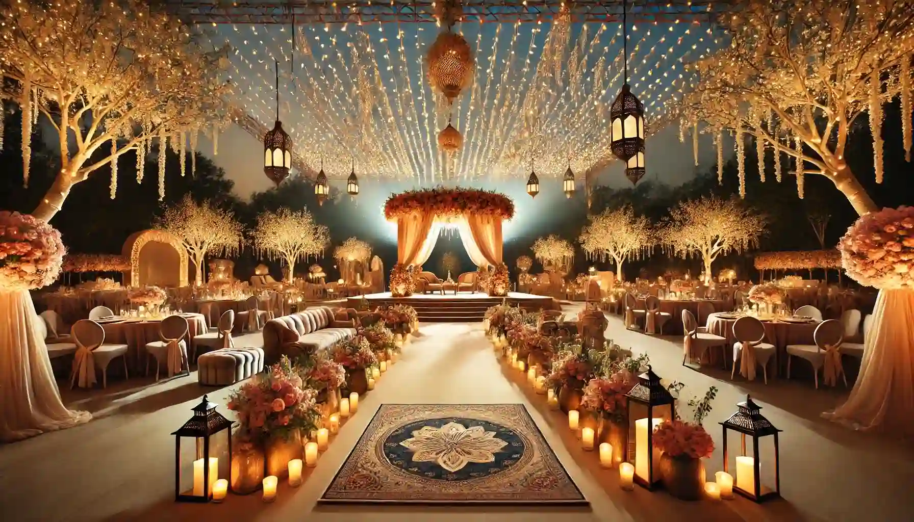 open ground wedding decoration ideas