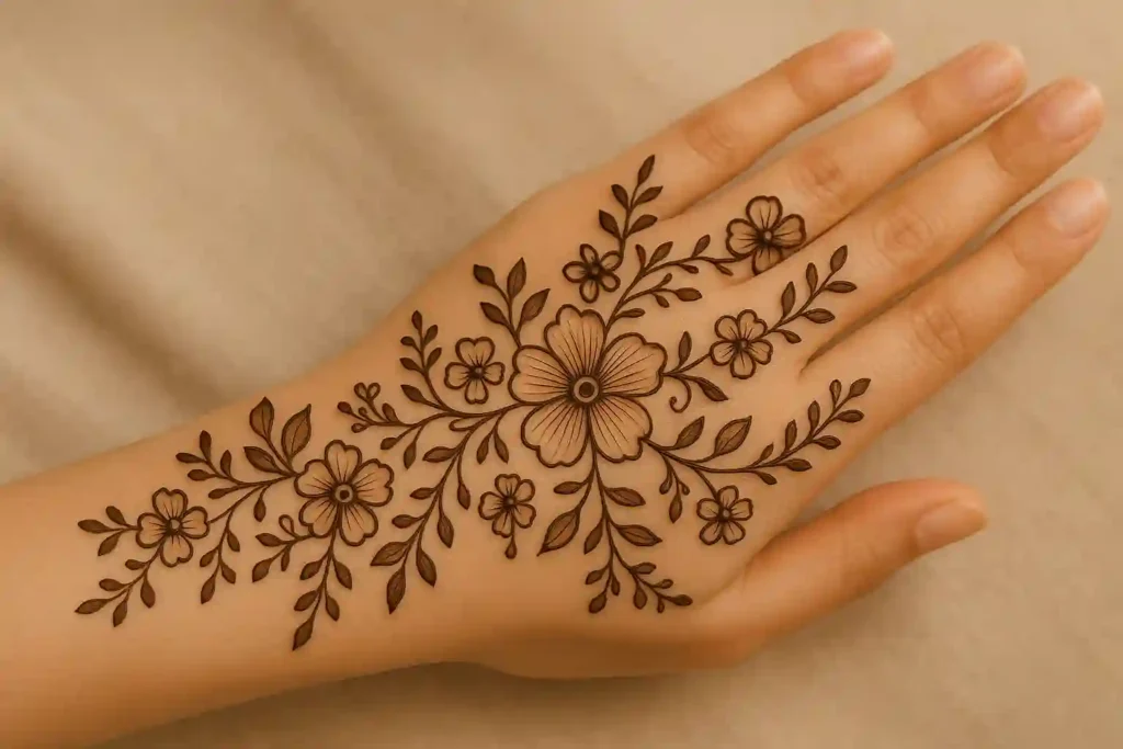 40+ Best Modern Engagement Mehndi Designs for Your Special Day 28