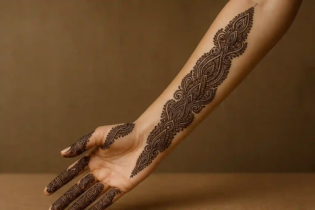 40+ Best Modern Engagement Mehndi Designs for Your Special Day 34