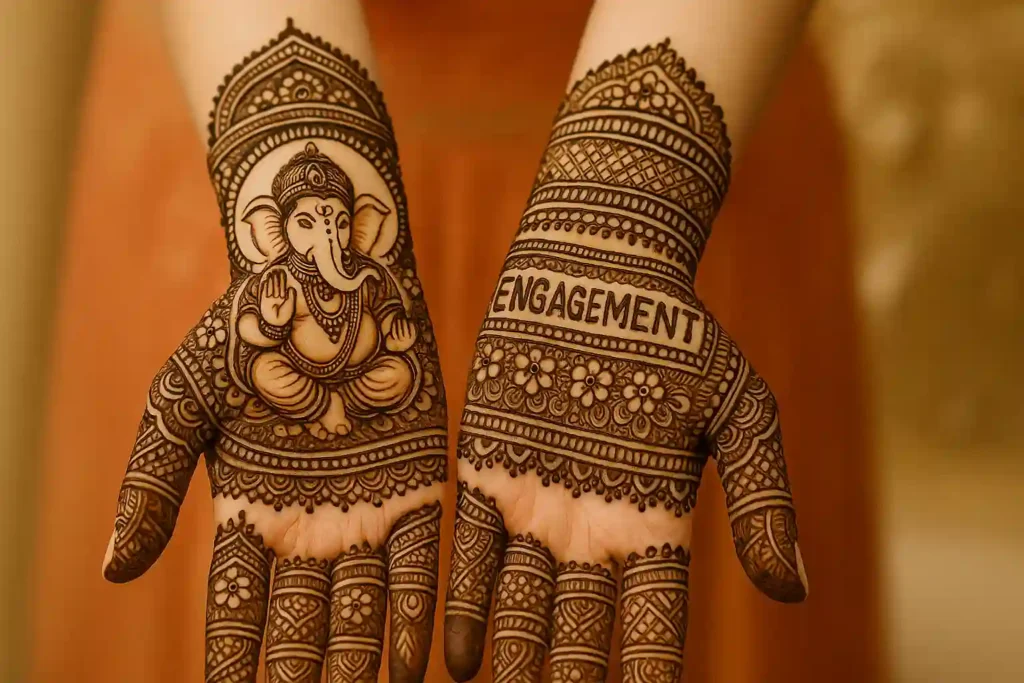 40+ Best Modern Engagement Mehndi Designs for Your Special Day 35
