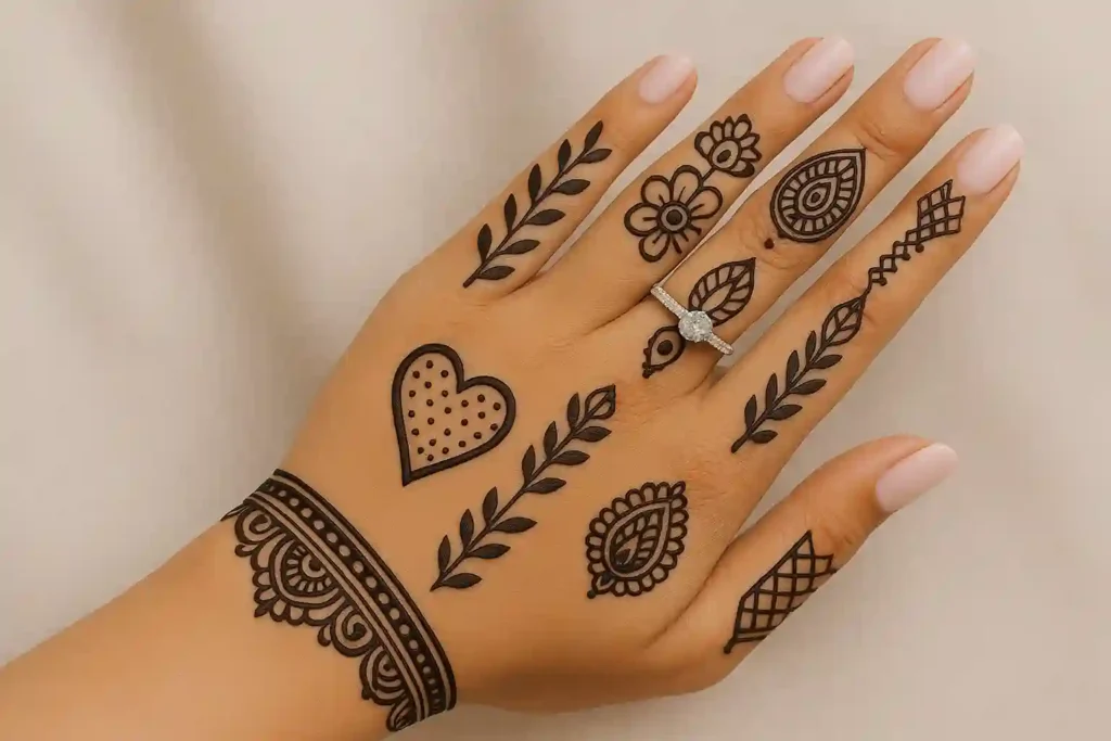 40+ Best Modern Engagement Mehndi Designs for Your Special Day 36