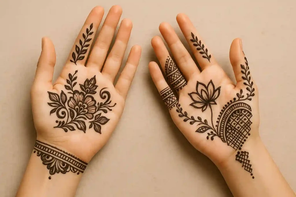 40+ Best Modern Engagement Mehndi Designs for Your Special Day 45
