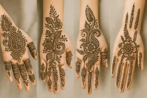Modern Engagement Mehndi Designs
